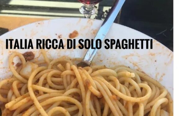 FRANCO CAPANNA (D.C.): LA BELLA ITALIA RICCA SOLO DI SPAGHETTI ??