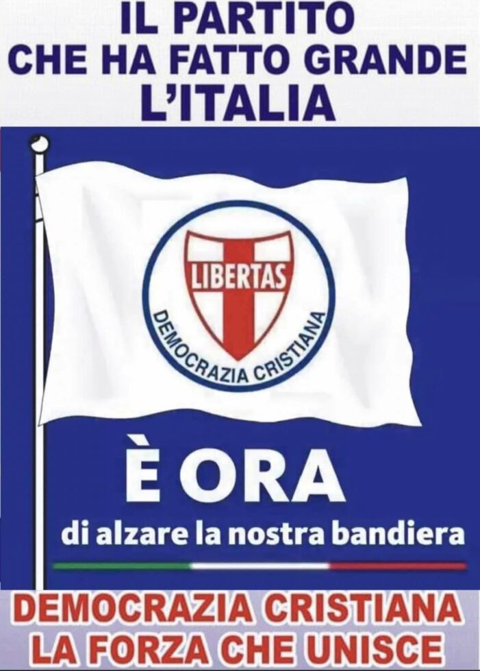 CONVOCATA A BOLOGNA PER SABATO 4 NOVEMBRE 2023 (ORE 10.00) DAL SEGRETARIO NAZIONALE D.C. ANGELO SANDRI UNA RIUNIONE DELLA DIREZIONE NAZIONALE DELLA DEMOCRAZIA CRISTIANA