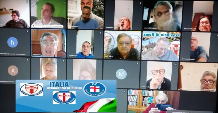 INTERESSANTE RIUNIONE SETTIMANALE TELEMATICA PROMOSSA DALLA SEGRETERIA POLITICA NAZIONALE DELLA DEMOCRAZIA CRISTIANA SVOLTASI IN MODALITA’ MEET IN DATA 6 MAGGIO 2024