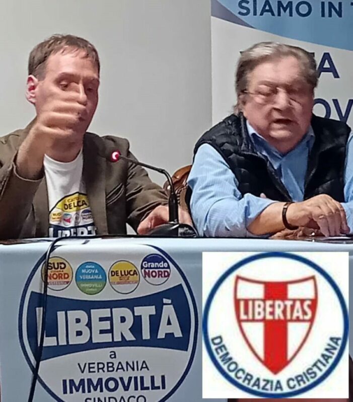 ANCHE DALLA DEMOCRAZIA CRISTIANA UN DECISO IMPEGNO PER SOSTENERE LA CANDIDATURA A SINDACO DI VERBANIA DI MICHAEL IMMOVILLI