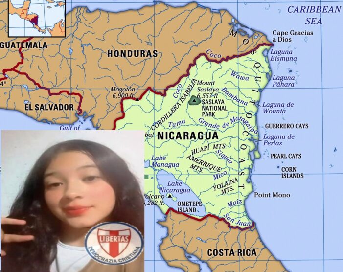 MARIA JOSE’ QUINTERO SERMA (MANAGUA / NICARAGUA) E’ IL NUOVO PRESIDENTE NAZIONALE DEL DIPARTIMENTO “SPORT ED EVENTI SOCIALI” DELLA DEMOCRAZIA CRISTIANA NICARAGUENSE
