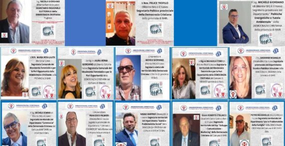 MARTINO NINNO E’ IL NUOVO COORDINATORE POLITICO CITTADINO DELLA DEMOCRAZIA CRISTIANA DI BITONTO (IN PROVINCIA DI BARI) MARTINO NINNO E’ IL NUOVO COORDINATORE POLITICO CITTADINO DELLA DEMOCRAZIA CRISTIANA DI BITONTO (IN PROVINCIA DI BARI)
