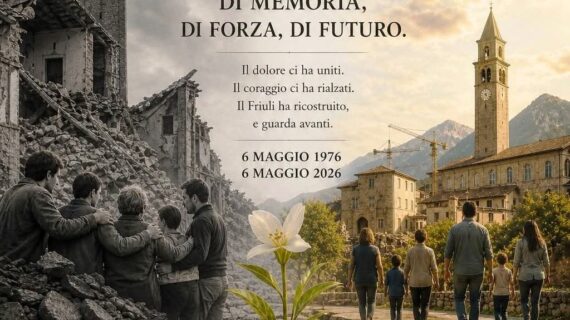 6 MAGGIO 1976 – 6 MAGGIO 2026: LA COMMEMORAZIONE DEI TRAGICI EVENTI DEL TERRERREMOTO IN FRIULI A CINQUANT’ANNI DAL SISMA ! 6 MAGGIO 1976 – 6 MAGGIO 2026: LA COMMEMORAZIONE DEI TRAGICI EVENTI DEL TERRERREMOTO IN FRIULI A CINQUANT’ANNI DAL SISMA !
